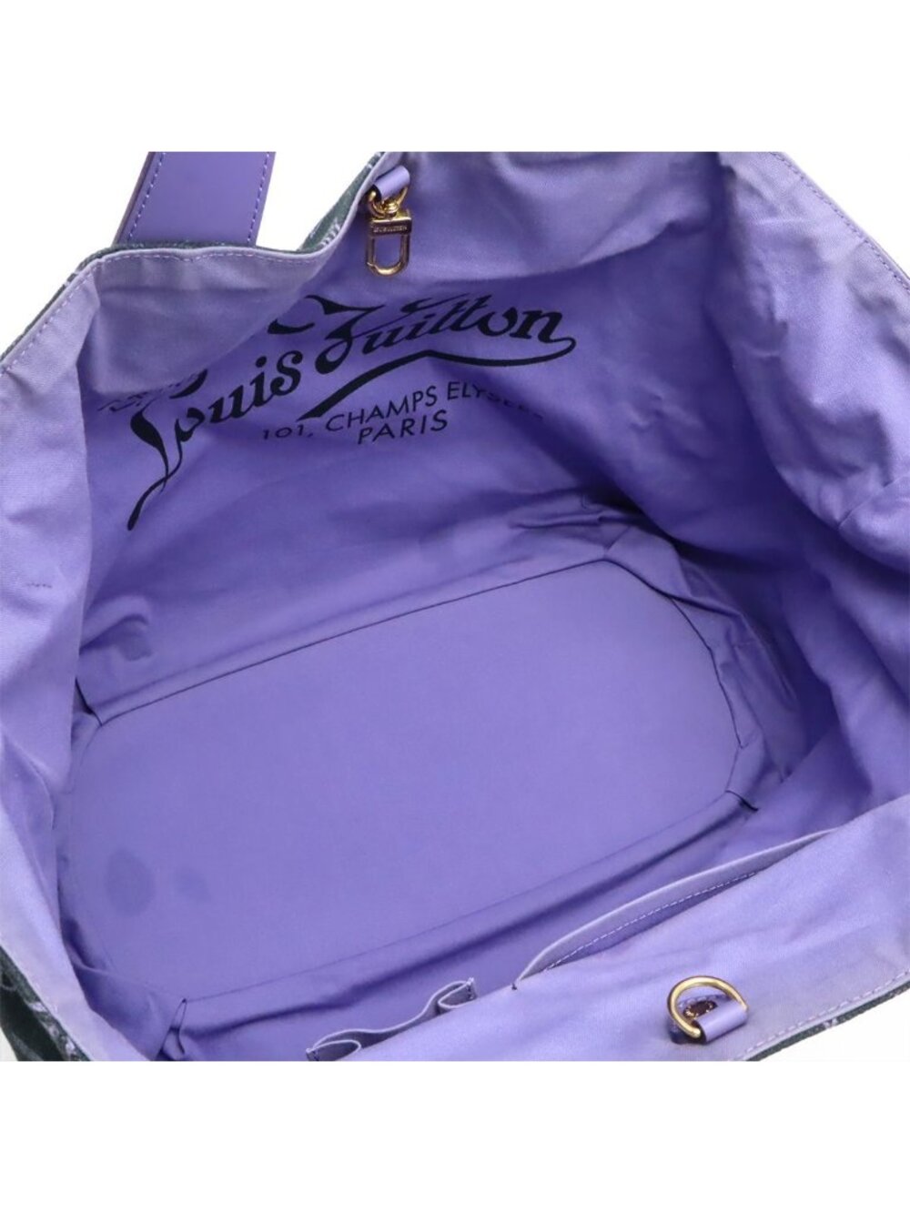 Louis Vuitton Monogram Beach Line Cabas Ipanema PM Tote Shoulder Bag Marine - Picture 8 of 9